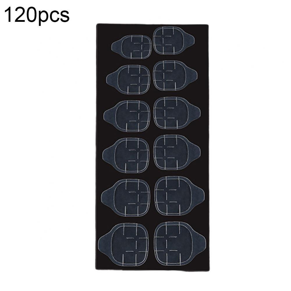 

120 шт./кор., прозрачные бесшовные накладные ногти, полное покрытие, накладные ногти, короткие Т-образные капли воды, полная наклейка для ногтей