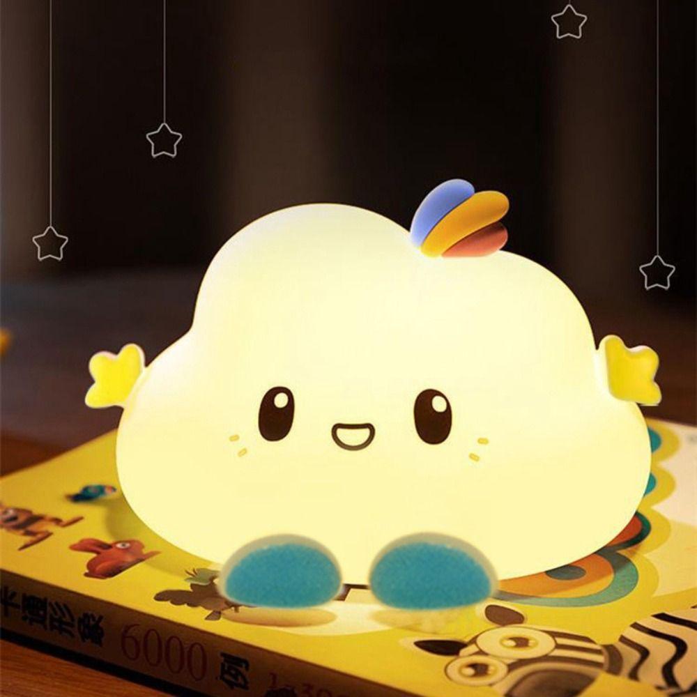 Lovely Cloud Shaped Night Light PVC Cute Table Lamp New Nursery Sleeping Lamp  Baby Child