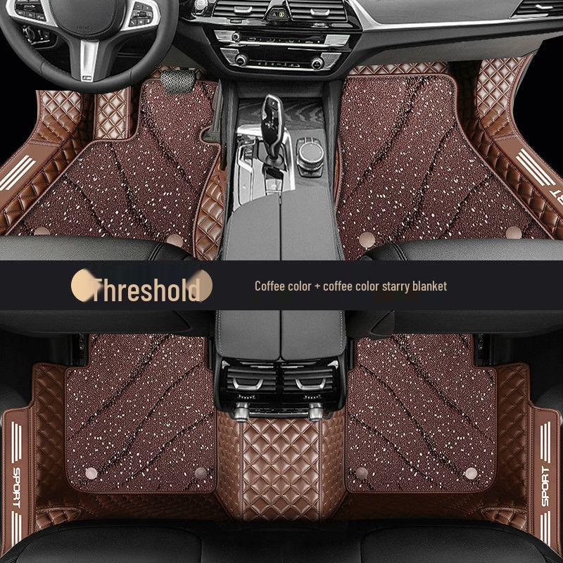 Honda Fit Carpet-Style Floor Mats with Embedded Door Sill Design