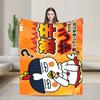 Ramen Buldak Spicy Chicken Blanket  Warm Aesthetic Plush Throw Blanket For Home Decor Travel Flannel Bedspread Bed Cover