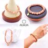[ARUAURA] Lucky Charm Orange Moonstone Bracelet, 8mm, Natural Stone, Power Stone, Prayer Beads, Amulet, Love Luck, Good Relationships, Peace of Mind,