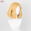 2 Styles Zelda Wig Princess Cosplay Wig Golden Yellow Braided Heat Resistant Synthetic Hair Anime Wigs + Wig
