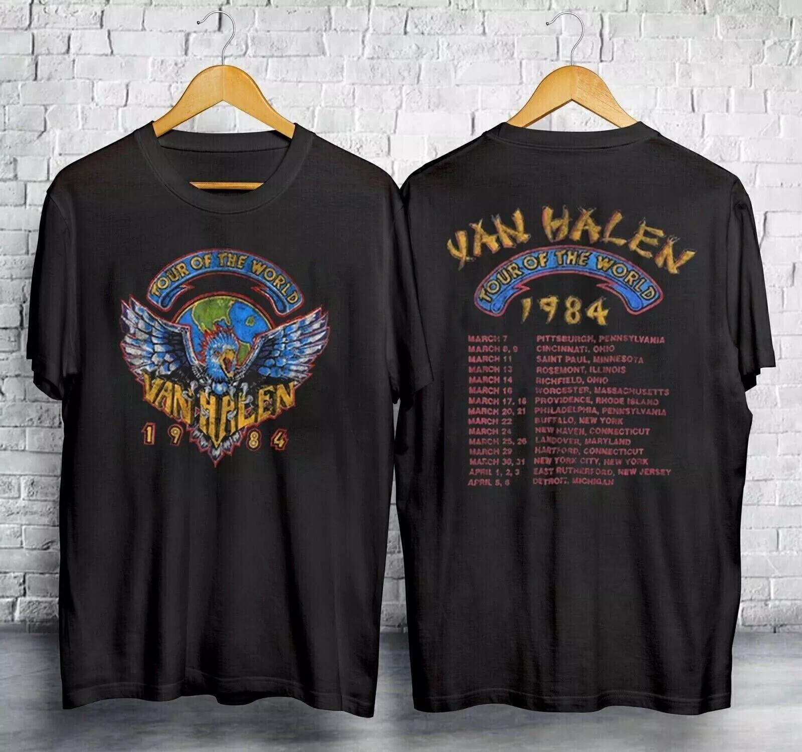 1984 Van Halen World Tour T-shirt Size S 5XL XXXL