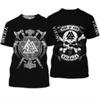 Men's Casual Skull Graphic Print Short Sleeve T-Shirt Crew Neck Streetwear Camiseta Masculina Summer Fashion Daily Tops Tees