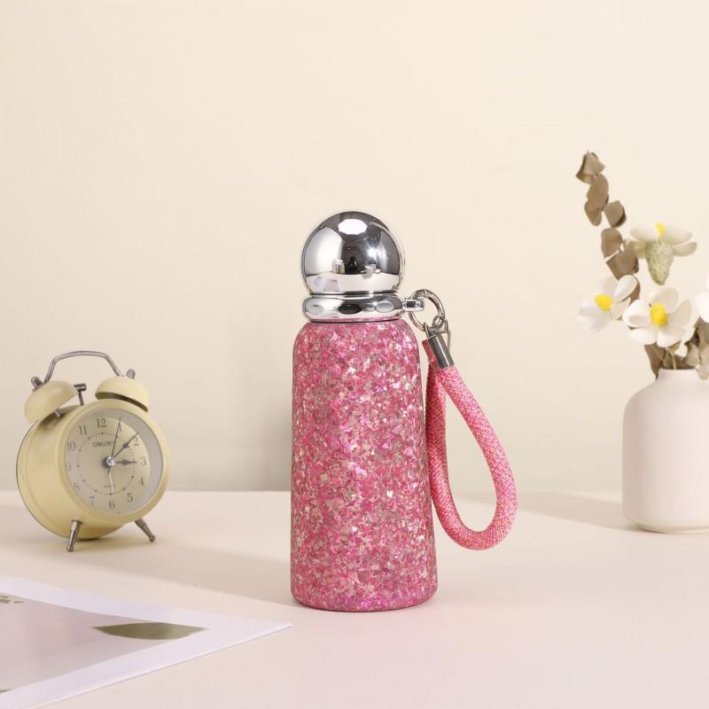 Pure Titanium Vacuum Insulated Travel Mug Women 360ml Leakproof Office Commute Cup With PP Lid
