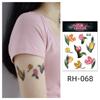 Waterproof Colorful Flower Tattoo Stickers - Disposable Tattoos