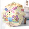 Usa Ha Na,Happy Birthday Automatic Folding Umbrella Simple 8 Rib Design, Bright Cartoon Pattern, Durable Iron Frame, Suitable For Travel, Ou