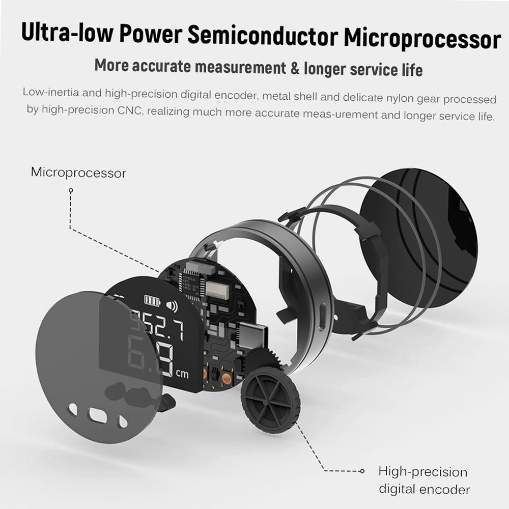 Little Q 8 In 1 Electronic Ruler LCD Display Range Finder 99m High Accuracy Handheld Length