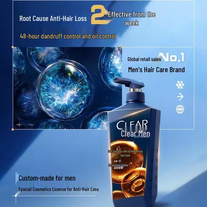 CLEAR Men's Anti-Dandruff & Anti-Hair Loss Shampoo Set