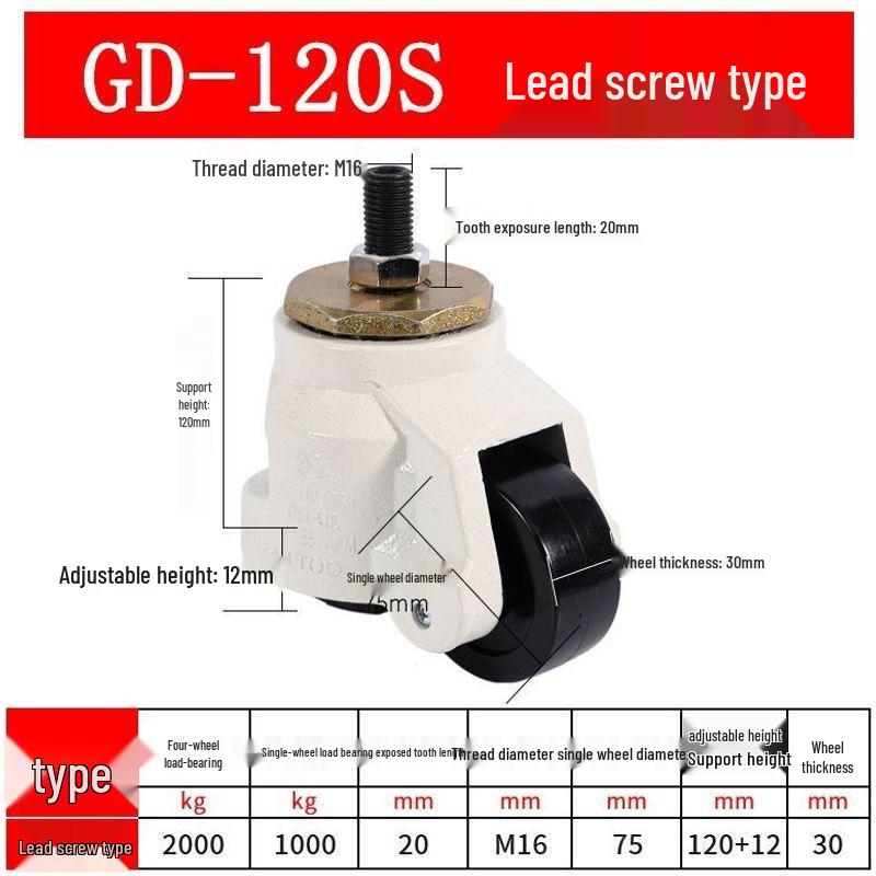 Fuma Wheel Universal Aluminum Pad Leveling Triangle Caster 40F 60F 80F 100F 120 Support Foot