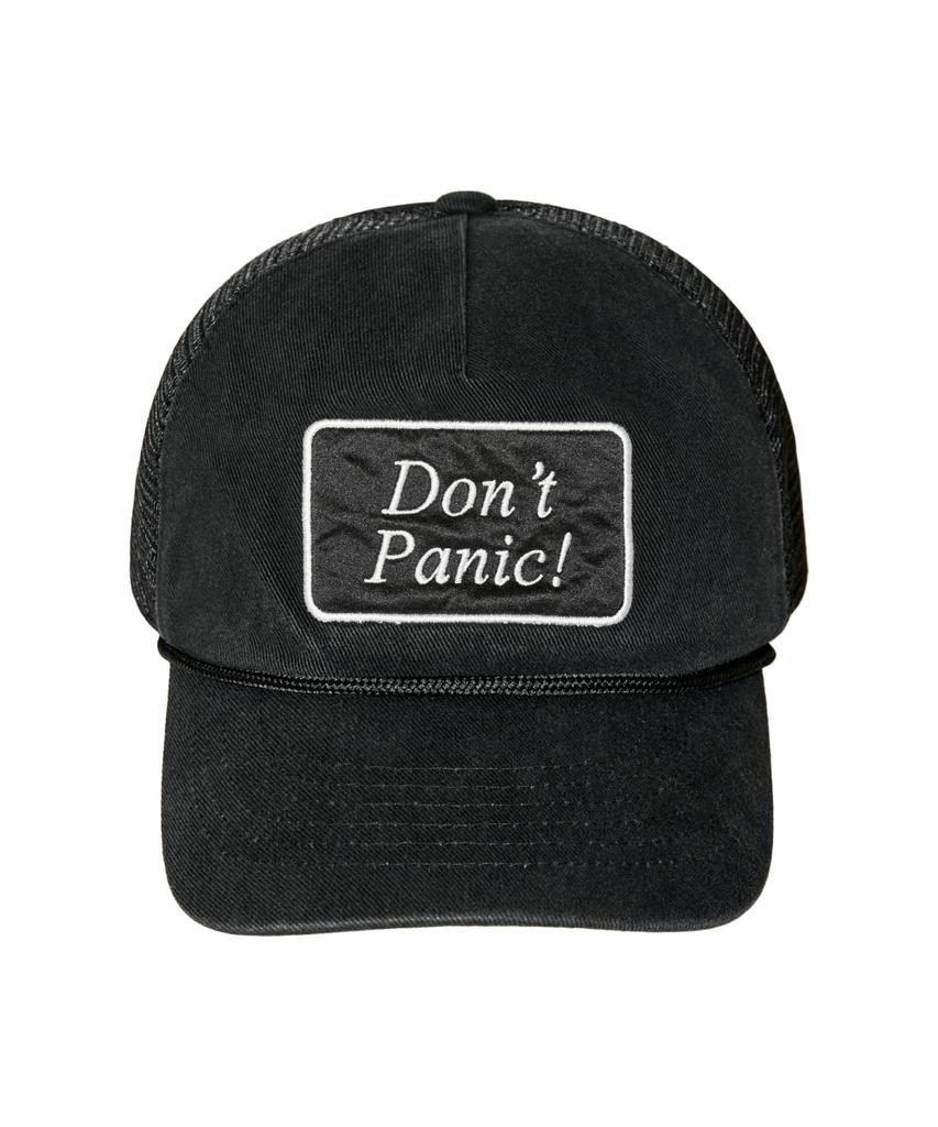 Ialtial Dont Panic Trucker Cap Black
