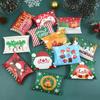 24/12pcs Christmas Pillow Shape Candy Box Merry Christmas Kraft Paper Gift Box Packging Kids Favors Happy New Year Navidad 2025
