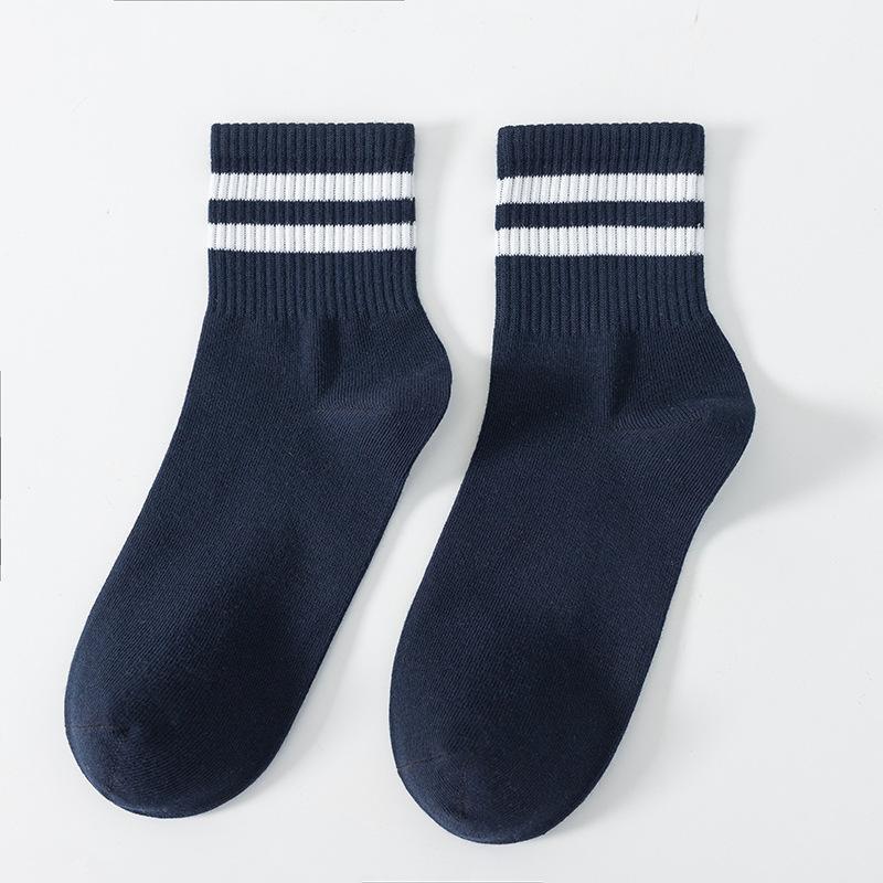 

Fall/Winter Women s Pure Cotton Short Socks for Exercise Anti-odor Absorbent Sweat-Resistant Autumn Cotton Stockings Mid-Calf Socks 1 pair