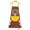 Wipeable Waterproof Oil-Proof Cartoon Wreath Rabbit Kitchen Nail Shop Apron