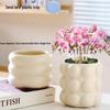 Lilang Ceramic Flower Pot with Bubble Pattern