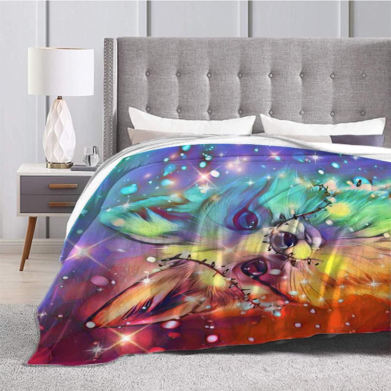 Printed Blanket Comfortable Soft Sofa Talk Blanket