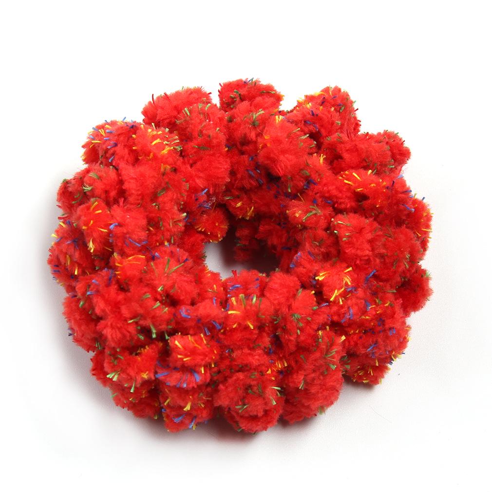 Ethnic Wool Knitted Scrunchies: Spring & Autumn Style Hair Accessories for Women