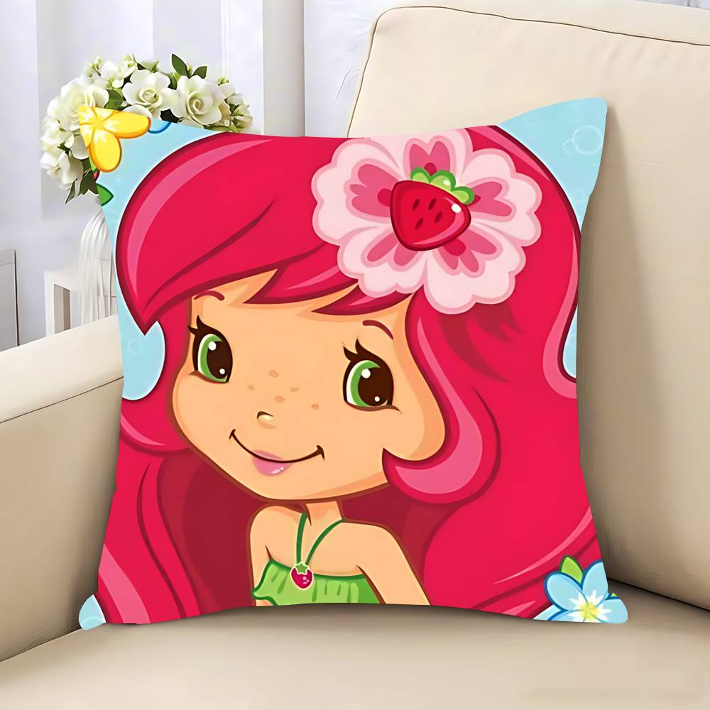 Strawberry S-ShortcakeS Pillow Case Removable Washable Cushion Cover – All-Season Soft Linen