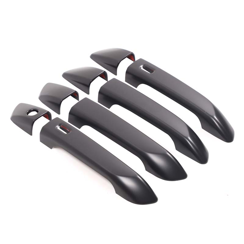 ABS Plastic Carbon Fiber Car Side Door Handle Bowl Decoration Sticker Cover Trim Suitable for Mazda BT-50 BT50 lsuzu D-MAX +