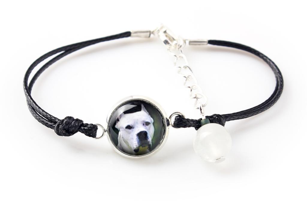 Dogo Argentino – A set of jewelry with your photo, handmade set | Art-Dog