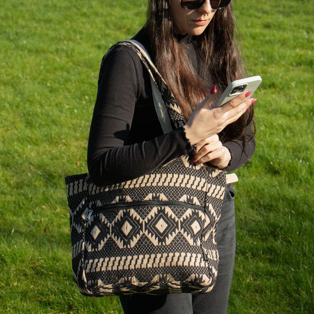 Jacquard Natural Bags – Desert Loom – Wander Muse Bag