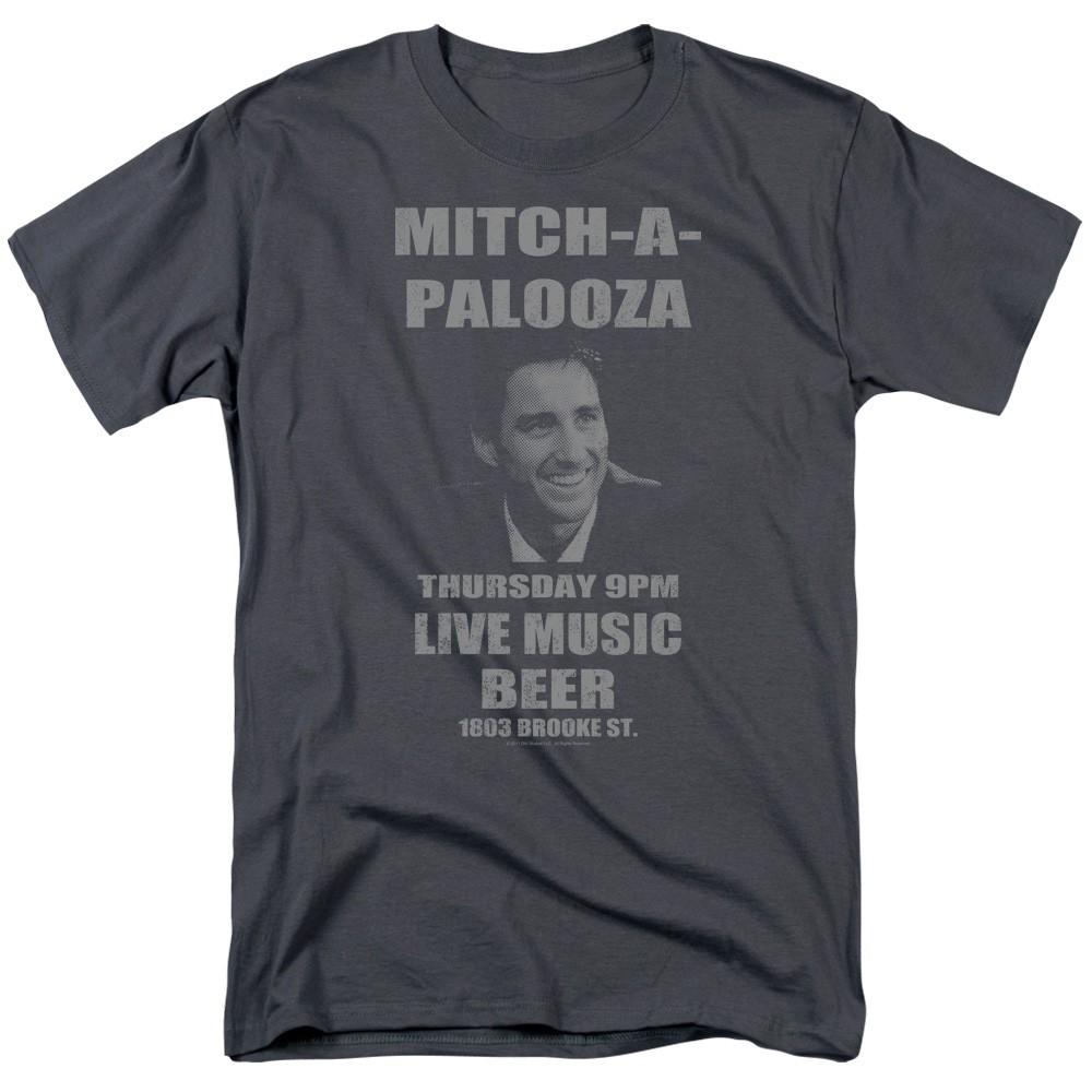 Old School - Mitchapalooza - Adult Unisex Short Sleeve T-Shirt - Gray M