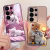 Bow Love Heart Pattern Cute Cat Phone Case For Itel Super 26 Ultra S26 Ultra  S688LN Casing Soft TPU Silicone Shockproof Cover