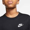 Nike Embroidered Logo Cotton Crew Neck Short Sleeve T-Shirt Kids Tops Black AR5254-010