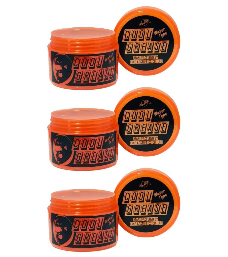 Cool Grease R Mini Wax 87g Hair Styling Pomade Hair Set Styling Product Water-soluble Apple Scent Sakamoto Koseido (87g X 3-pack)