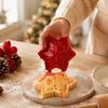 Festive Pastry Molds Christmas Hand Press Pie Mold, Plastic Dough Baking Gifts for Enthusiasts Neatly Cut Cookie Cutters DIY Holiday Treats
