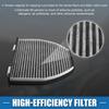 ABSOPRO Cabin Air Part X X for Mercedes and Benz AMG GT Polyurethane Gray Filter, Number 2128300318, 10.91" 10.04" 3.03", (2017-2021),