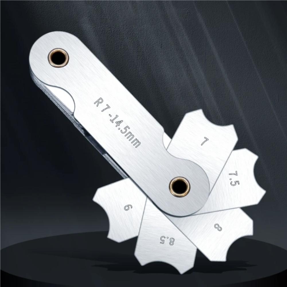 Stainless Steel R Gauge Complete Set Rounding Measuring Instrument High-precision Radius Gauge R Angle Radian Fillet Measuring