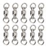10PCS Bird Foot Rings Stainless Steel Parrots Leg Training Activity Rings for Pet Training2#