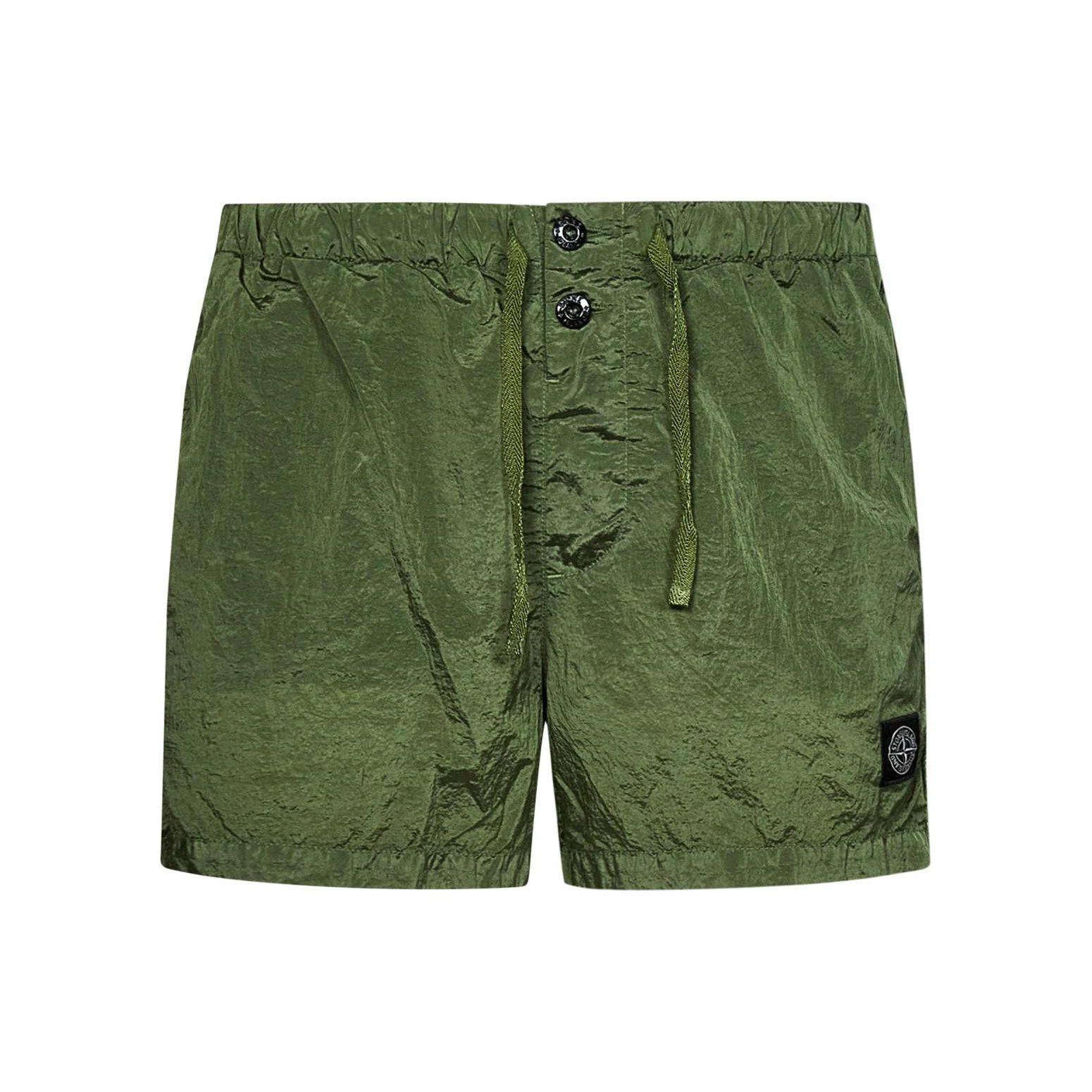

STONE ISLAND Однотонные мужские плавки с завышенной талией, облегающие, прямого кроя, купальник Зеленый 1015B0643-V0055 XXL