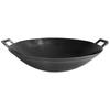 Traditional Double-Handle Cast Iron Wok