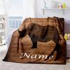 Rhino Customize Your Name Blanket Multi-purpose Personalized Blanket Soft & Cozy Perfect for Livingroom Living Room Bed Bedding All-Season Use