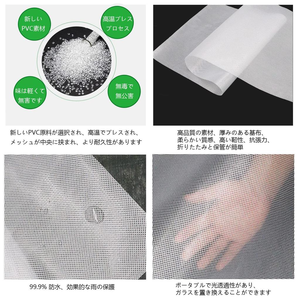 Hardware Atmungsaktive Plane Transparente Plane Outdoor-Dachabdeckung Garten-Regenblatt Aus HDPE Lotuseffekt Wasserdicht Kein Auslaufen Super