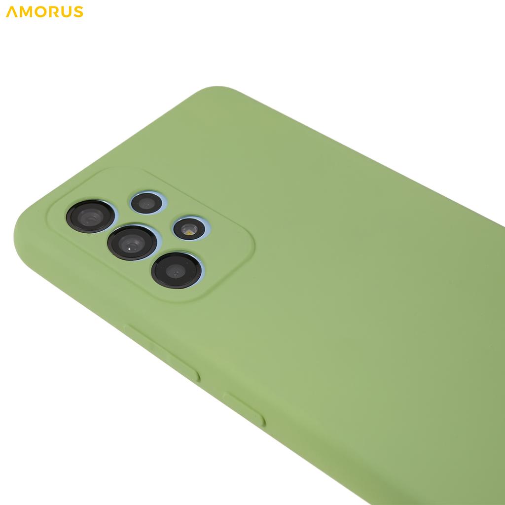 AMORUS For Samsung Galaxy A13 4G Case Precise Cutouts TPU Fiber Lining Shockproof Phone Cover