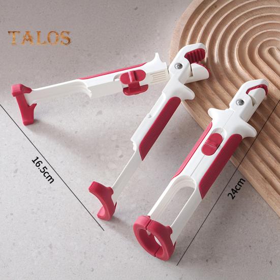 Anti-Scalding Clip 2-in-1 Hot Plate Gripper Bowl Holder Clip Non-Slip High Temperature Resistance Anti Scald Clamp Hot Plate Gripper Clips Tongs for