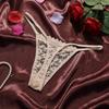 Low Waist Lace Flower Briefs Mesh T-Back Panties Comfortable Lace Thong Women  Daily Wear