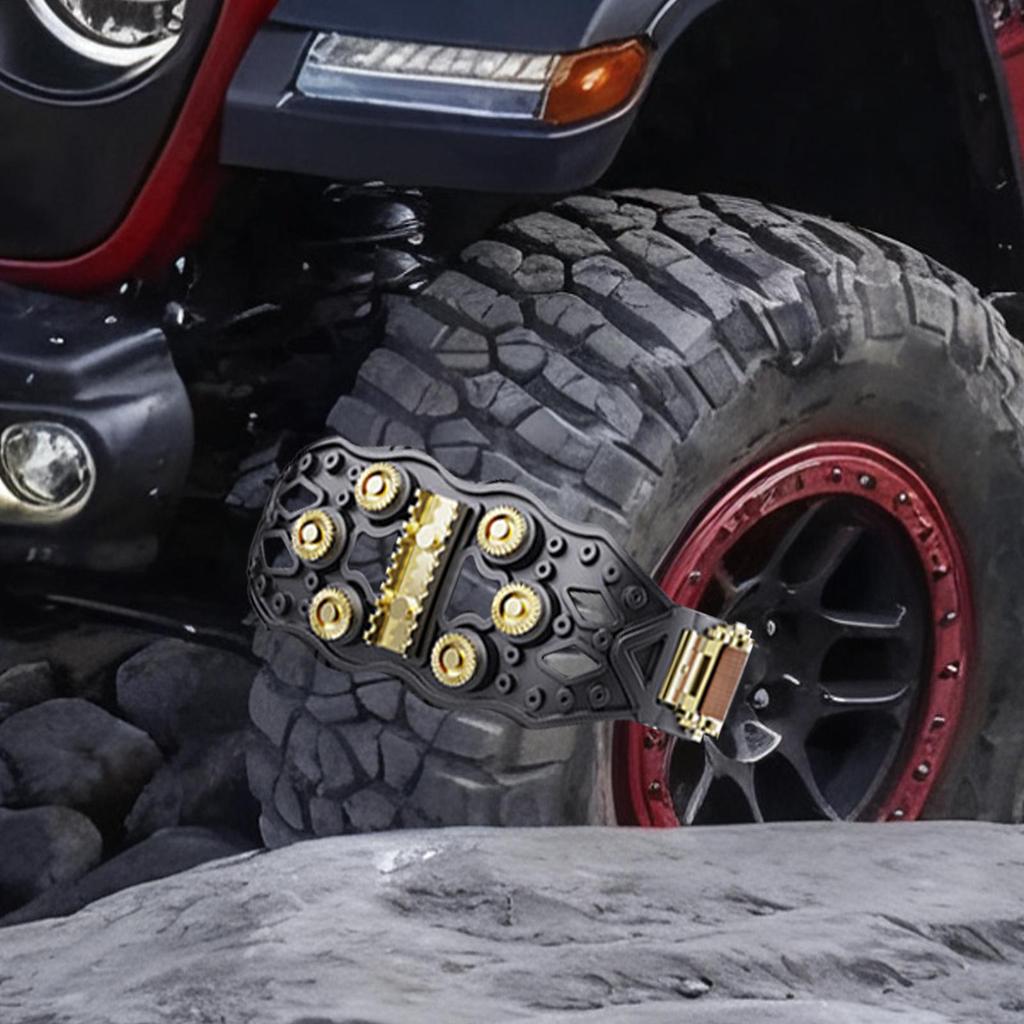 Schneeketten für LKW Schwerlast Anti-Rutsch Stollen Spikes Leise LKW-Reifenketten für Eis Winter Wandern Anhänger Offroad Rasen