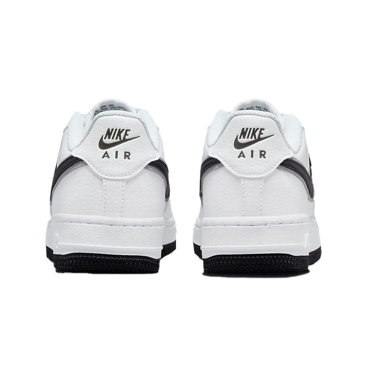 Nike Air Force 1 Leather Comfortable Casual Versatile Low-Top Kids Sneakers Kids Sneakers White Black DX9269-100