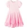 Balabala Girls' Sweet Puff Sleeve Summer Dress