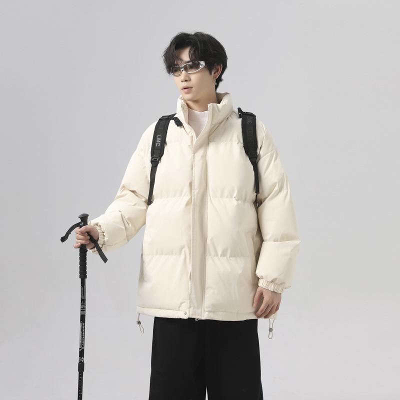 

Мужская и женская зимняя свободная водонепроницаемая куртка с толстой подкладкой и воротником-стойкой, повседневная куртка с подкладкой для пары 4XL