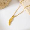 Feather Wing Necklace: European-American Niche Design, Geometric Bow Clavicle Chain