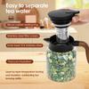 1L Thermal Tea Pot with Handle and Built In Infuser Stainless Steel Insulated Tea Kettle Flower Pattern Insulated Infuser Pots