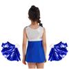 Girls Cheerleading Outfit Shiny Sequins Dress Matching Shorts Flower Ball Accessories Performance Set