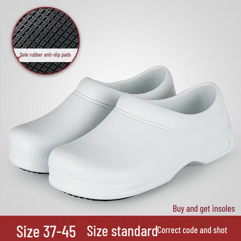 WEZHO Men s Non-Slip Waterproof Chef Work Shoes