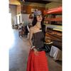 Pure And Seductive Fishnet Knit Slim-fit Tube Top Vest