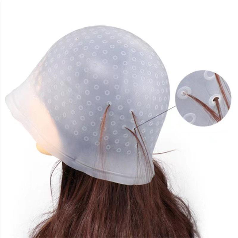 Haarfärbung, Hervorhebung, Farbstoffkappe, Zuckerguss, Tipping, wiederverwendbare Silikon-Salonkappe